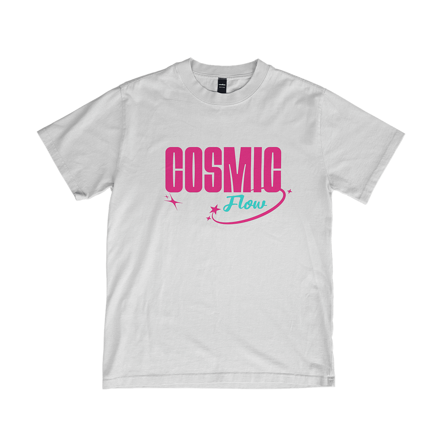 Cosmic Flow Astronaut White Oversized T-Shirt