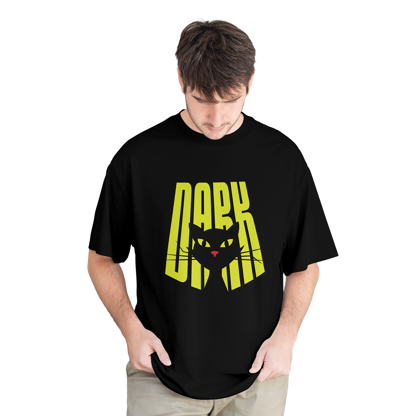 Dark Cat Oversized T-Shirt