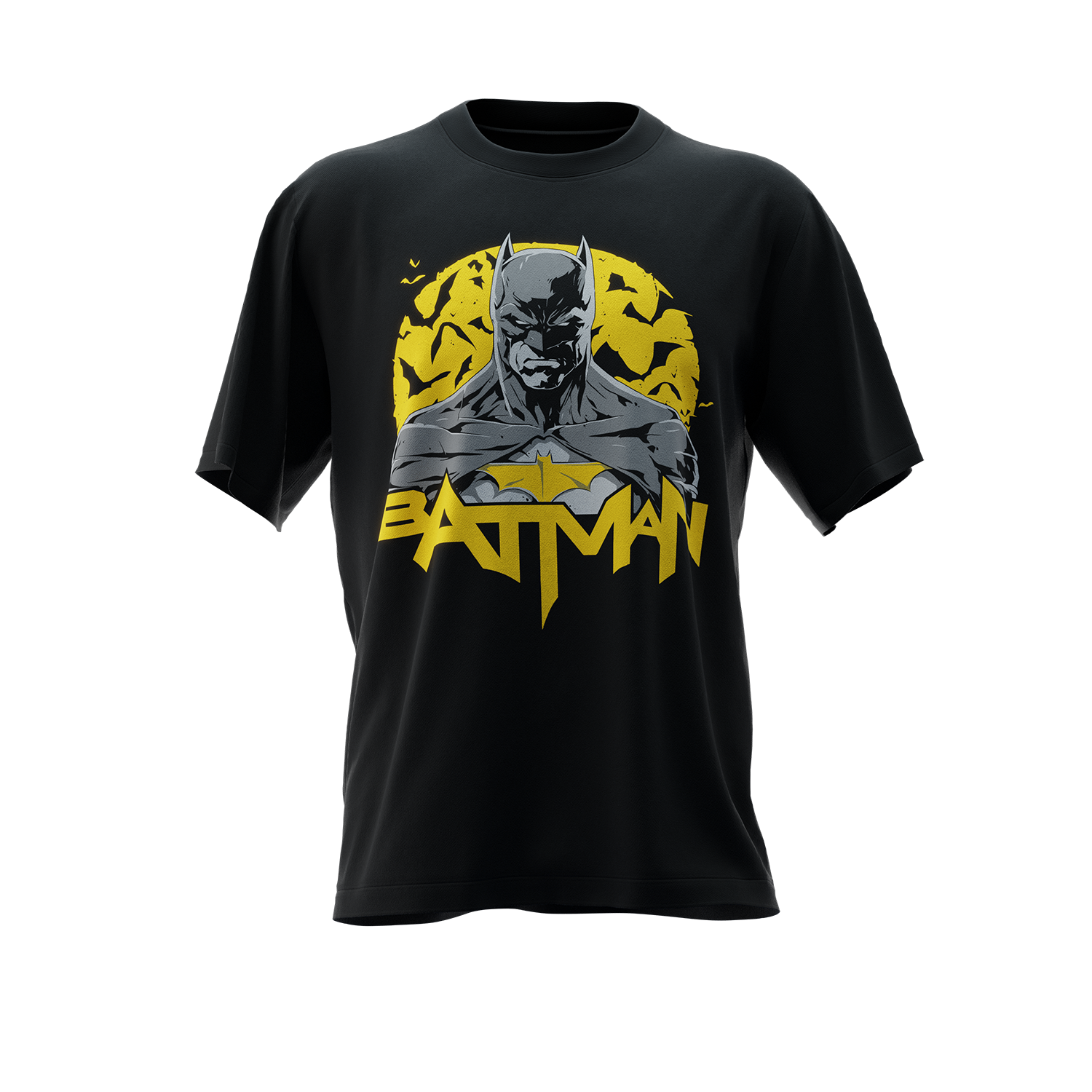Batman Unisex Black Oversized T-Shirt – Cannon Fire
