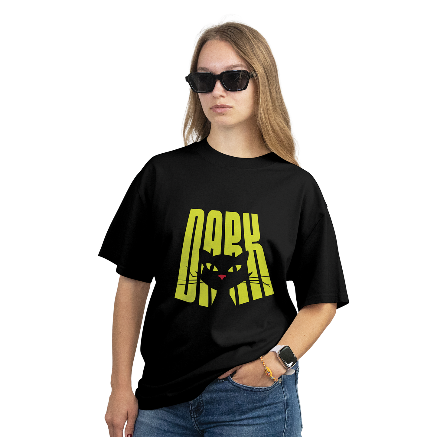 Dark Cat Oversized T-Shirt